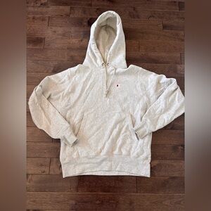 Champion Men's Light Gray Hoodie